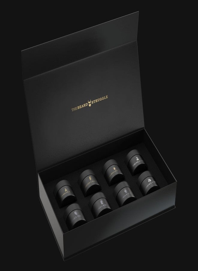 ذا بيرد سترجل مجموعة عينات بلسم بيرد سترغل المكونة من 8 برطمانات زجاجية من واريور - بلسم اللحية للرجال، تغليف هدايا فاخر - 8 × 10 غرام / 0.35 أونصة أمريكية. - Image 4